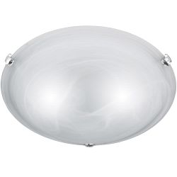 Adrian Large Alabaster Finish Glass Flush Light 6105021-01