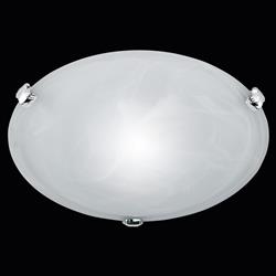 Adrian Small Alabaster Finish Glass Flush Light 6105011-01