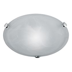 Adrian Small Alabaster Finish Glass Flush Light 6105011-01