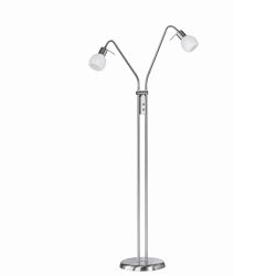 Antibes Matt Nickel And Alabaster Glass Floor Lamp R40172007