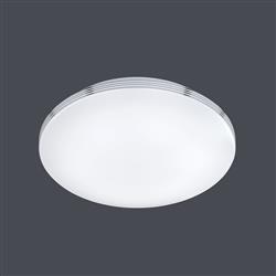 Apart IP44 350mm LED White & Chrome Bathroom Flush Fitting 659411806