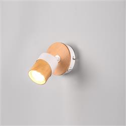 Aruni Wooden Single Adjustable Spotlight