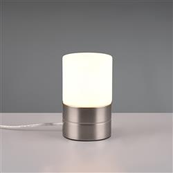 Ary 2 Metal Base And Opal Matt Glass Touch Table Lamp