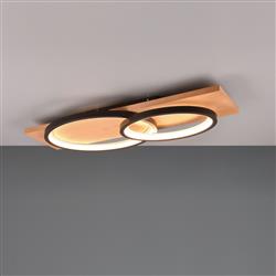 Barca LED Dual Wood Flush Mounted Fitting 