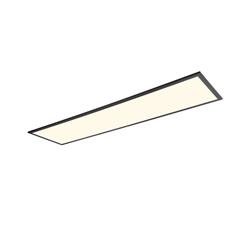 Beta Flush Black And White LED RGB Large Rectangular Ceiling Fitting R67661232