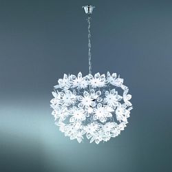 Blowball Chrome & White Ceiling Pendant R11905001