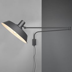 Bolder Matt Black Swing Arm Wall Light 200300132