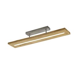 Brad LED Semi-Flush Natural Wood Ceiling Fitting 623710130