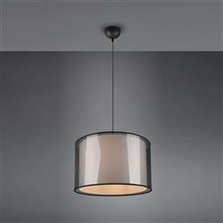 Burton Matt Black Single Pendant Fitting 311400132