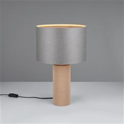 Canio 300mm Height Grey and Brown Table Lamp 568190111