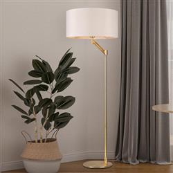 Cassio Metal Made And White Shade Floor Lamp