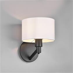 Cassio White Shade Single Switched Wall Light