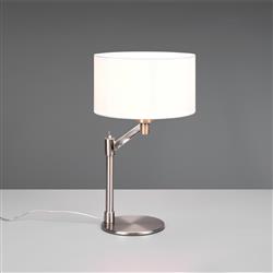 Cassio White Shade Switched Table Lamp