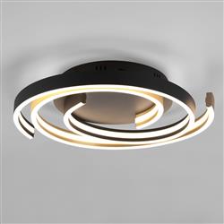 Caya LED Swirl Effect Flush Light Fitting 