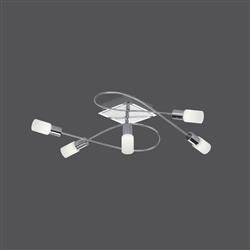 Clapton LED Chrome Five Light Ceiling Fitting 621410505