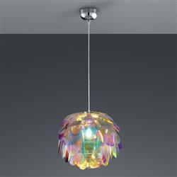 Clover Chrome & Multi-Coloured Ceiling Pendant R30401069