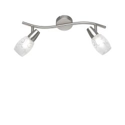 Colmar Matt Nickel & Satinated Glass Wall/Ceiling Spotlight R80022007