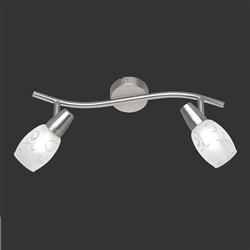 Colmar Matt Nickel & Satinated Glass Wall/Ceiling Spotlight R80022007