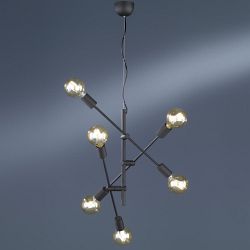 Cross Black 6-Light Ceiling Pendant 306700602