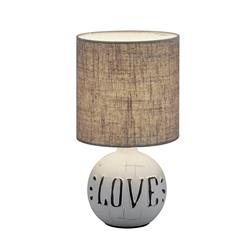 Esna Grey & Cappucino Love Table Lamp R50661025