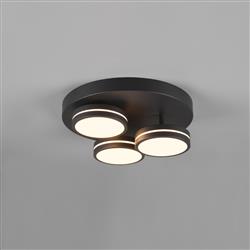 Franklin LED 3 Light Flush Mounted Ceiling Fitting