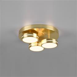 Franklin LED 3 Light Flush Mounted Ceiling Fitting