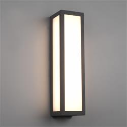 Fuerte IP54 Anthracite Outdoor LED Wall Light 226260142