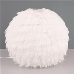 Furry White Table lamp Complete R51581001