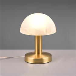 Fynn 2 Domed Alabaster Glass Touch Table Lamp