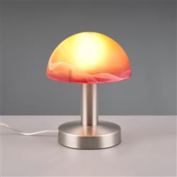 Fynn 2 Domed Alabaster Glass Touch Table Lamp