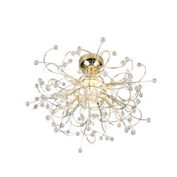 Gloria Polished Brass Semi-Flush Ceiling Light R61311003