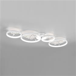 Groovy LED 4 Light Flush Ceiling Fitting