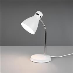 Harvey Adjustable Chrome Finished Metal Desk Lamp