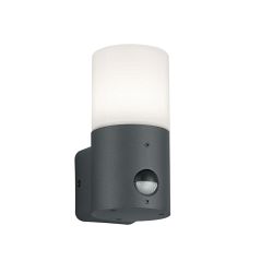 Hoosic IP44 Anthracite Outdoor PIR Wall Light 222260142