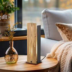 Karuni Black And Natural Wood Table Lamp 563300130