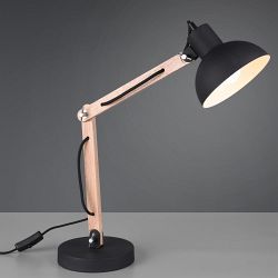 Kimi Metal and Wood Table Lamps