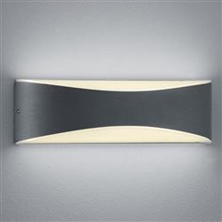 Konda LED IP65 Anthracite Rated Outdoor Wall Light 228560242