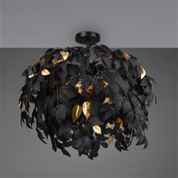 Leavy Large Leaves Flush Ceiling Fitting