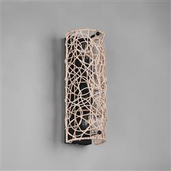 Lovis Dual Natural Rattan Meshwork Wall Light R21142036