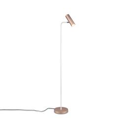 Marley Coffee And White Floor Lamp 412400165