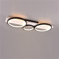 Medera Wood And LED Flush Mounted Fitting 