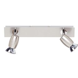 Michael Double Matt Nickel Ceiling or Wall Spotlight 803000207