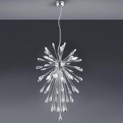 Minsk Polished Chrome Crystal Pendant 308600706