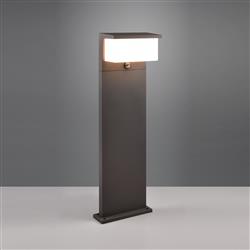 Nestos 850mm IP54 LED Outdoor PIR Anthracite Post Lamp 440969142