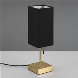 Ole Rectangular Pull Cord USB Table Lamp