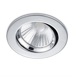 Pamir Chrome Round IP23 LED Downlight 650510106