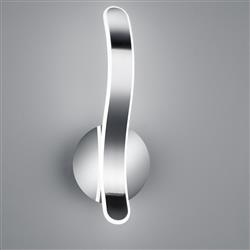 Parma LED Single Curved Wall Light