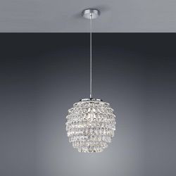 Petty Chrome & Transparent Large Ceiling Pendant R30451906