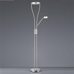 Rennes Matt Nickel LED Floor Reading Lamp R42412107