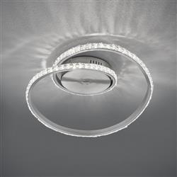 Rubin Brushed Aluminium LED Ceiling Fitting R62021105